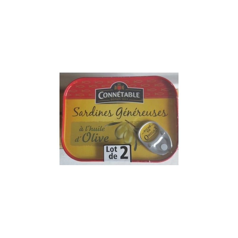Connetable Pack 2X140G Sardine Gene Olive
