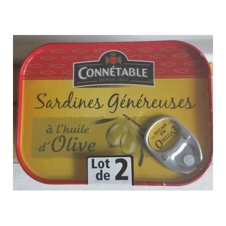 Connetable Pack 2X140G Sardine Gene Olive