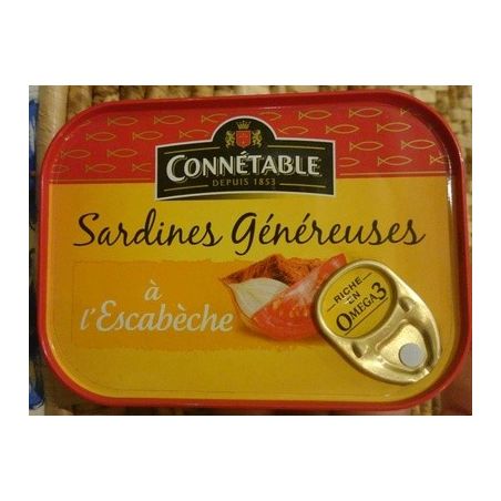 Connetable 1/5 Sardine A L Escabeche 140G Genereuses