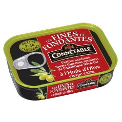 Connétable Sardines À L'Huile D'Olive : La Boite De 106 G