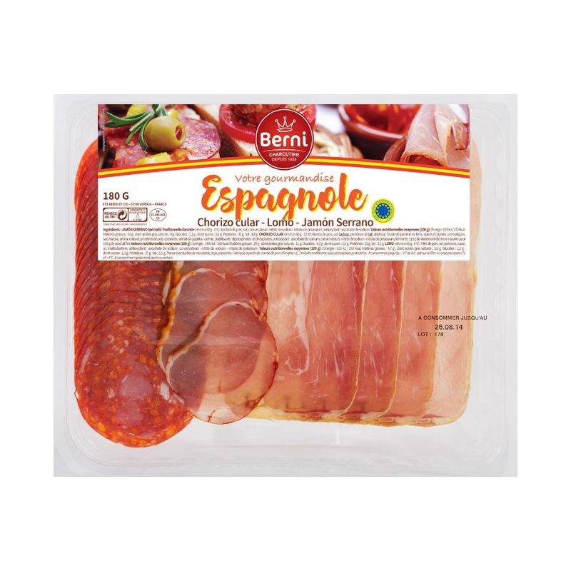 1Er Prix Assiette Espagnole 180G