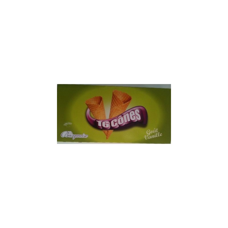 Basquaise 16Cones Vanille 180G