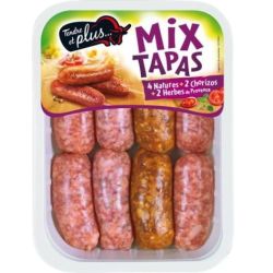 Tendre & Plus Mini Tapas A Griller Mixte X16 S/At 6Natures/6Herbes/4Chorizos