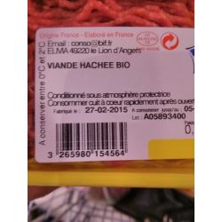 Tendre & Plus Hache Bio 15% 350G