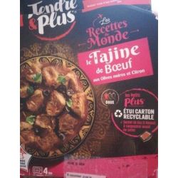 Tendre & Plus T&+ Tajine Boeuf Cuit 410G