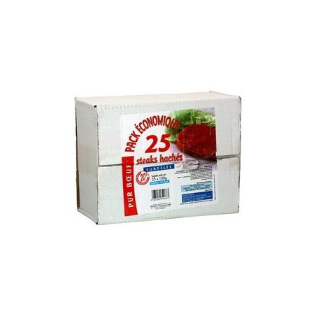 1Er Prix 25X100G Steak Hache 20%Mg