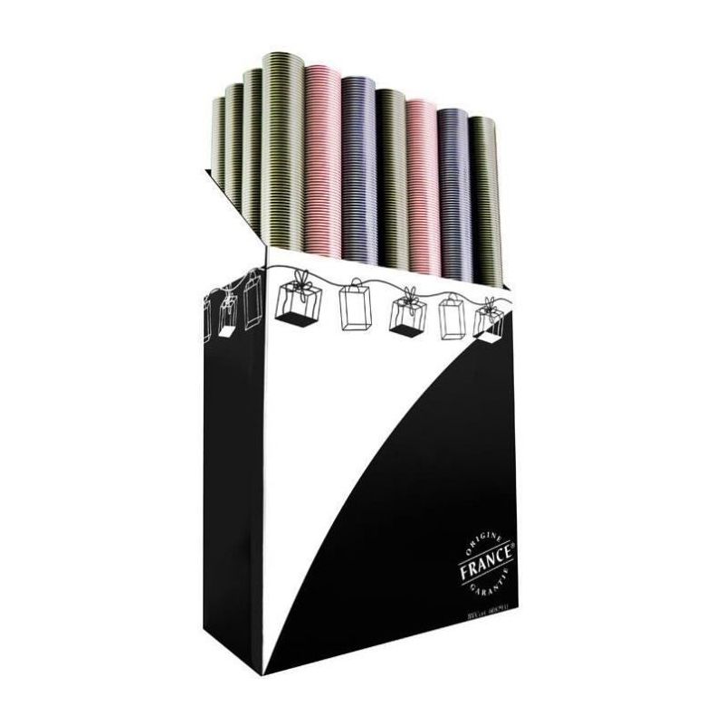 Beaumont Group Rouleau Papier Cadeau Sur Mandrin 0.70X4M Pois Ronds