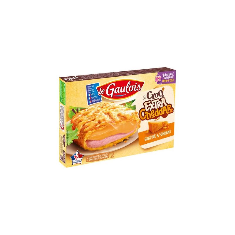 Le Gaulois Croq Extra Cheddar 2X100G