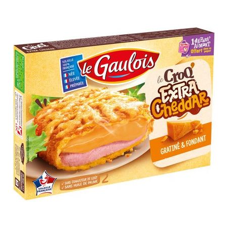 Le Gaulois Croq Extra Cheddar 2X100G