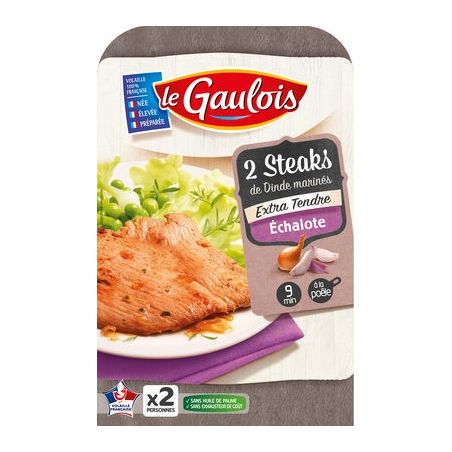 Le Gaulois Steak Dinde Echalotes Sat240G