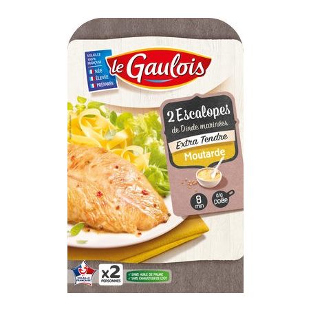 Le Gaulois Esc Dinde Moutarde Sat 240G