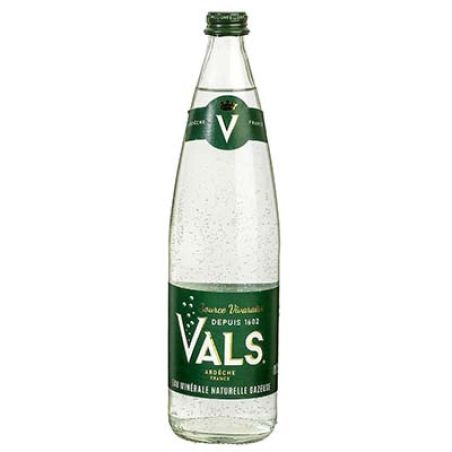 Vals Eau Minérale Naturelle Gazeuse La Bouteille Verre 75Cl