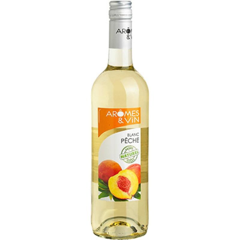 Arômes & Vin Boisson Aromatisée À Base De Blanc Pêche La Bouteille 75Cl