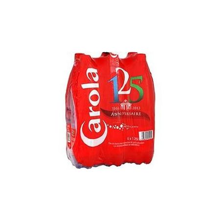 Carola Eau Gazeuse Rouge : Le Pack De 6 Bouteilles D'1,25L