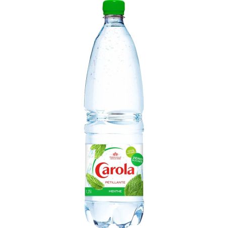 Carola Eau Pétillante Aromatisée À La Menthe : Le Pack De 6 Bouteilles D'1,25L