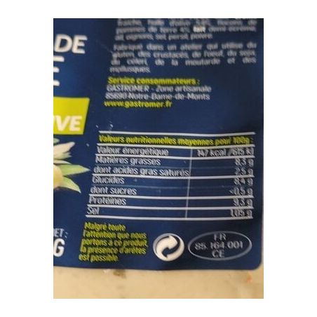 Gastromer Gastro Brandad Morue Parm600G