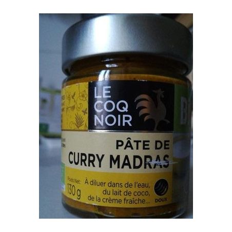 Le Coq Noir 130G Fonds Sauce Bio Pte De Curry Madras