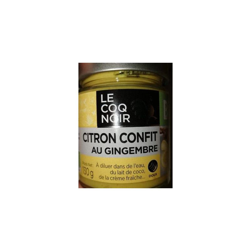 Le Coq Noir 130G Fonds Sauce Citron Bio Confit Gingembre