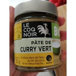 Le Coq Noir 130G Sauce Pte De Curry Vert Bio