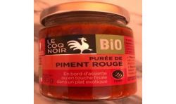 Le Coq Noir 85G Fonds Sauce Bio Purée Piment Rouge