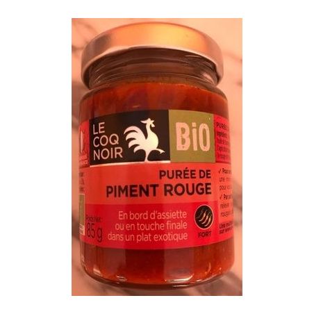 Le Coq Noir 85G Fonds Sauce Bio Purée Piment Rouge