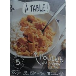 1Er Prix 300G Poulet Curry Et Riz
