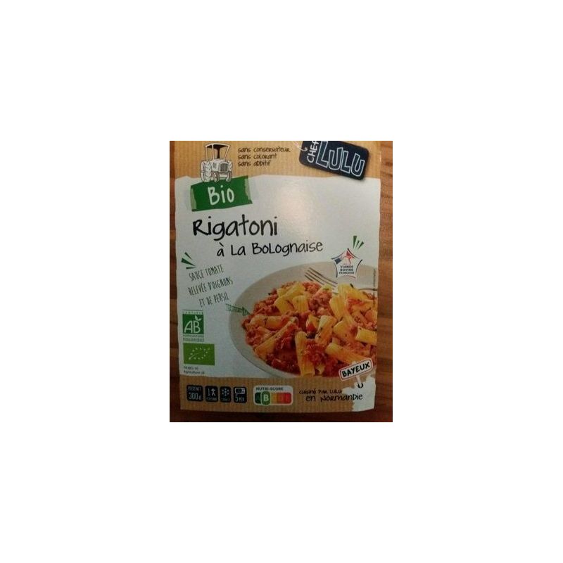 1Er Prix 300G Rigatoni Bolognais Pp Bio