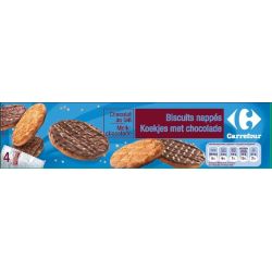 Carrefour Kids 2X200G Biscuits Nappes Chocolat Au Lait Crf