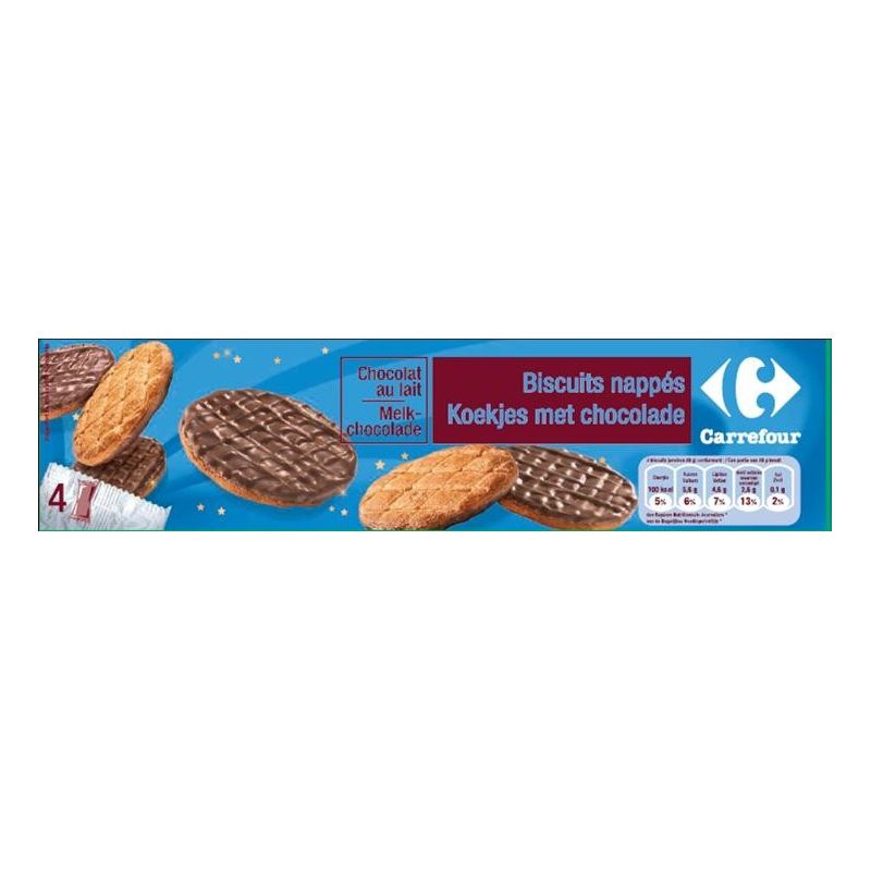 Carrefour Kids 2X200G Biscuits Nappes Chocolat Au Lait Crf