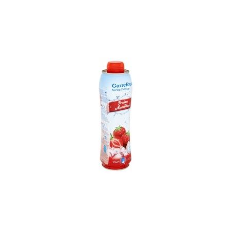 Carrefour 75Cl Bidon Sirop De Fraise Crf