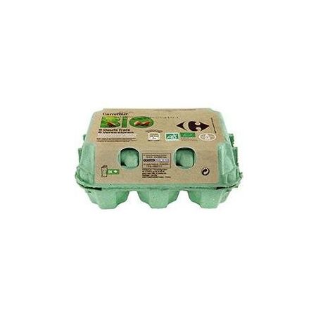 Carrefour Bio X6 Œufs Moyens Crf