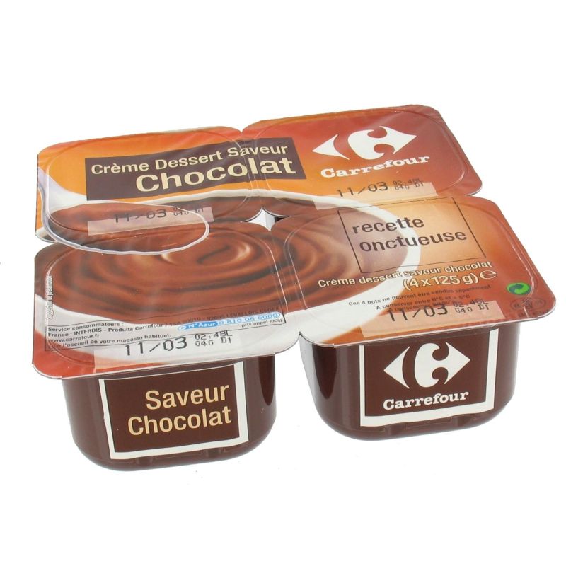 Crf Classic 4X125G Crèmes Dessert Au Chocolat