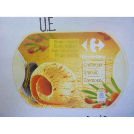 Crf Cdm 500G Crème Glacée Rhum/Raisin