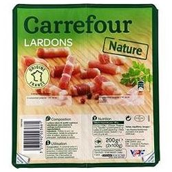 Carrefour 2X100G Lardons Nature Crf