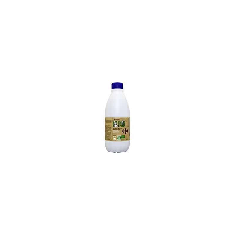 Carrefour Bio 1L Bouteille De Lait 1/2 Ecrémé Crf