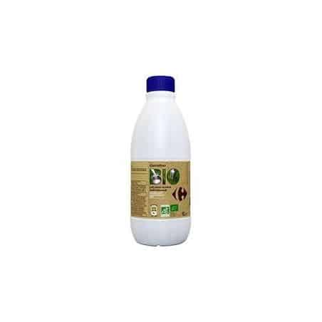 Carrefour Bio 1L Bouteille De Lait 1/2 Ecrémé Crf