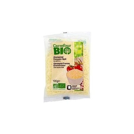 Carrefour Bio 100G Emmental Rpé Crf