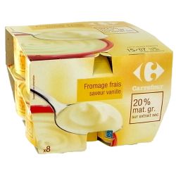 Crf Cdm 8X100G Fromage Frais À La Vanille 20% Mg