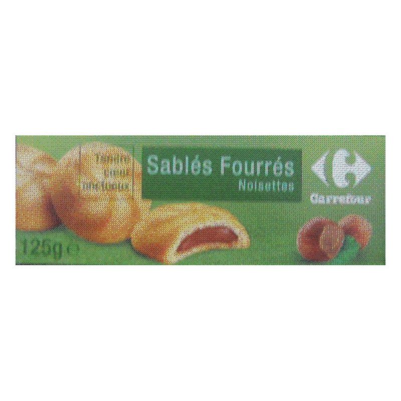 Carrefour 125G Biscuits Sablés Fourrés À La Noisette Crf