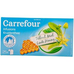 Carrefour Infusion Tilleul Miel 25 Sachets