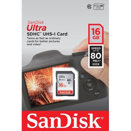 Sandisk Carte Mem Sd16Go Ultra