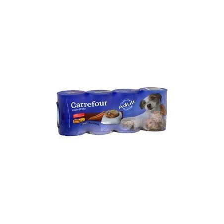Carrefour 4X1/2 Ptées Pour Chiens Assortiment X2 Bœuf/Carottes +