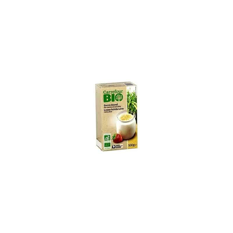 Carrefour Bio 500G Sucre De Canne Blond En Poudre Crf