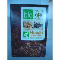 Carrefour Bio 500G Céréales Muesli Quinoa Au Chocolat Crf