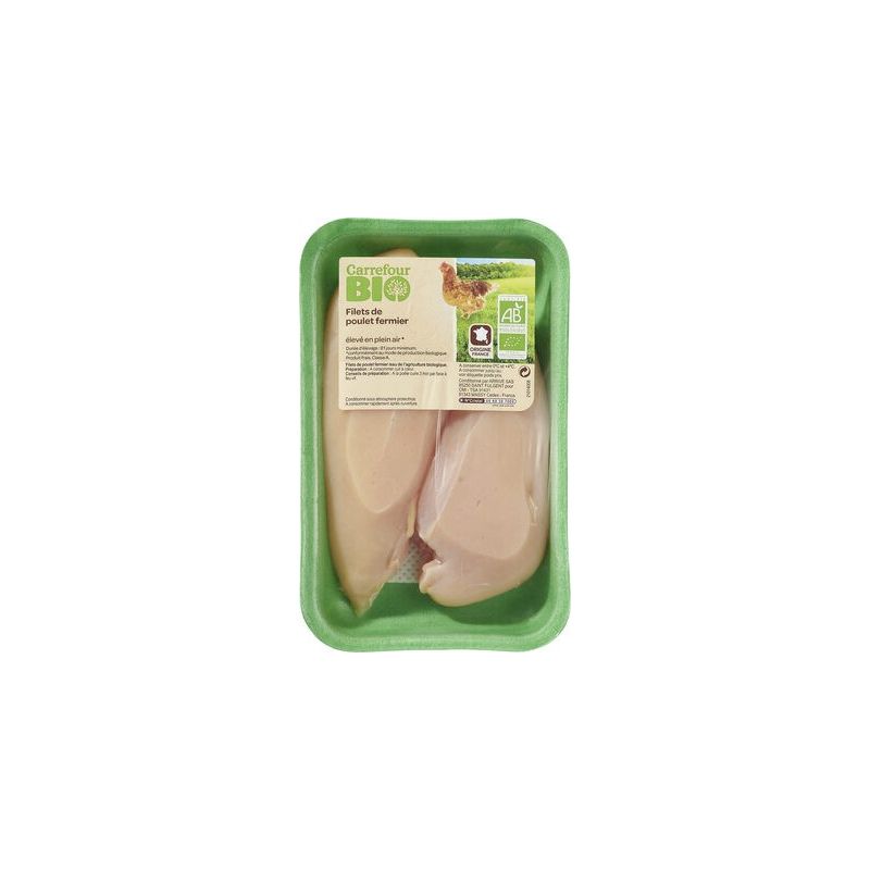 Carrefour Bio Kg Filet Plt Ferm.Biox2 Blc