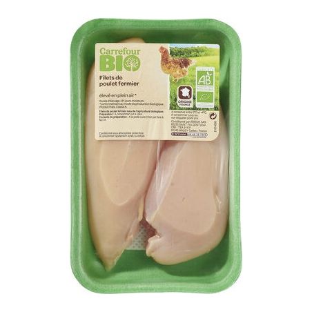 Carrefour Bio Kg Filet Plt Ferm.Biox2 Blc