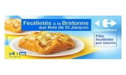 Carrefour 4X100G Panier Feuilleté Noix De St Jacques Crf