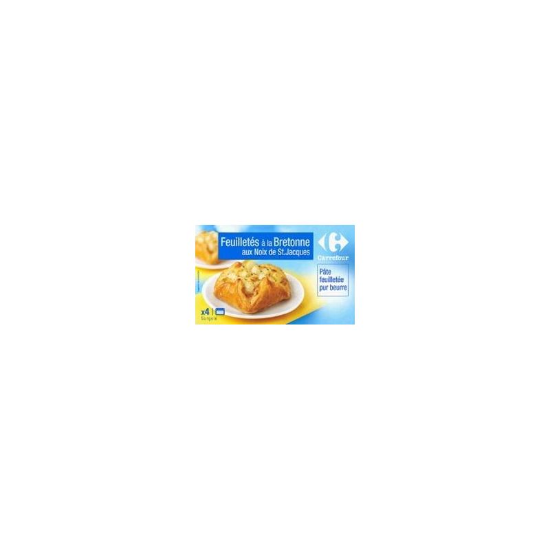 Carrefour 4X100G Panier Feuilleté Noix De St Jacques Crf