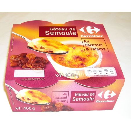 Carrefour 4X100G Gteaux De Semoule Crf