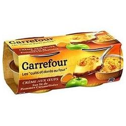 Carrefour 4X100G Crem.Oeuf Pom/Caram.Crf